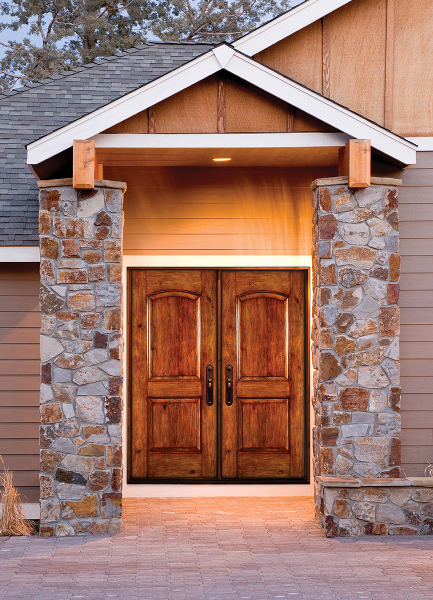 A Grand Rustic Entrance